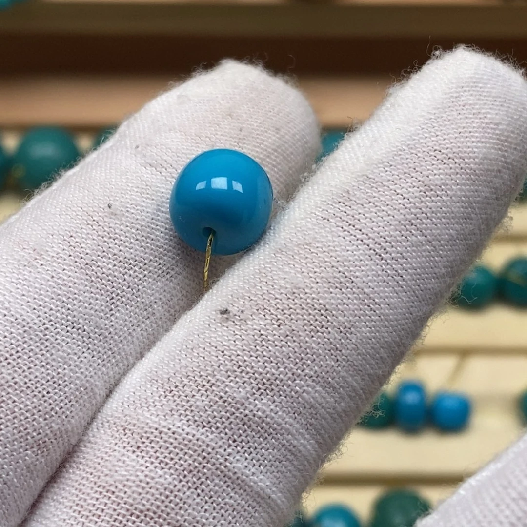 绿松石未镶嵌珠宝奇石957/10.0mm