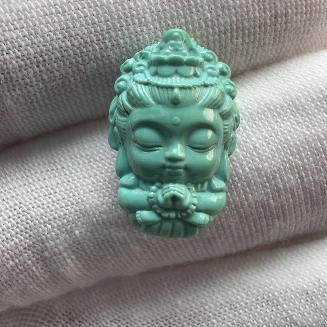 绿松石未镶嵌配饰11.3*16.7