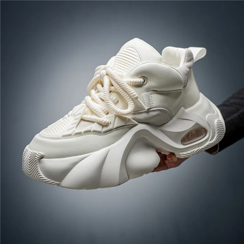 厚底老爹鞋男款2025春季新款增高鞋子潮流男鞋时尚百搭休闲运动鞋