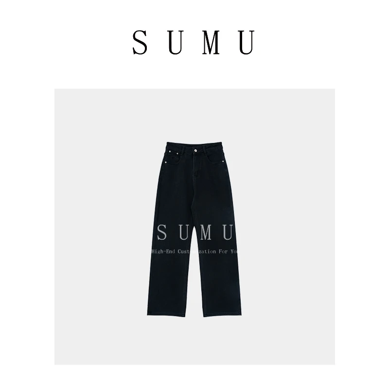 宿慕SUMU 女款牛仔裤 9-12 秋季新款时尚百搭牛仔裤32196-1