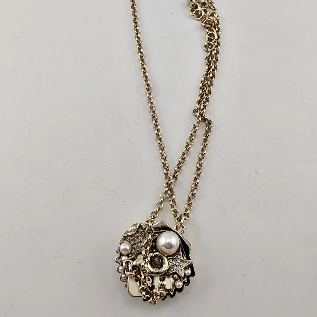 铜合金项链 VTGViVi饰品/中古饰品/时尚复古百搭款/P309/中古项链