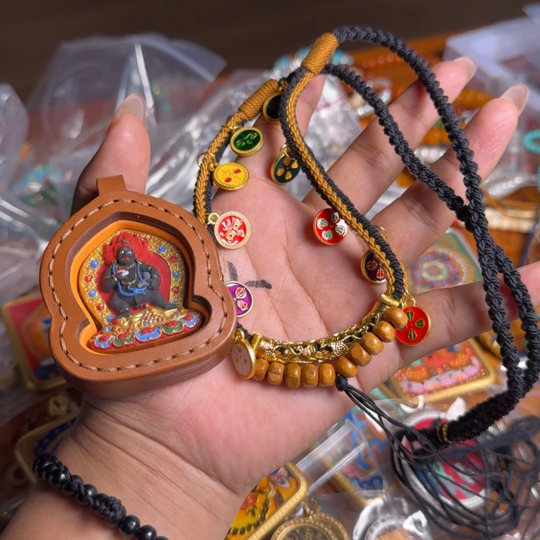 泥塑猫*藏式风格彩绘泥塑擦擦