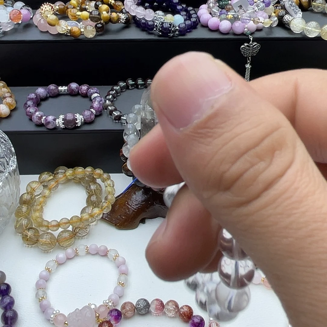 水晶手链未镶嵌双A白水晶