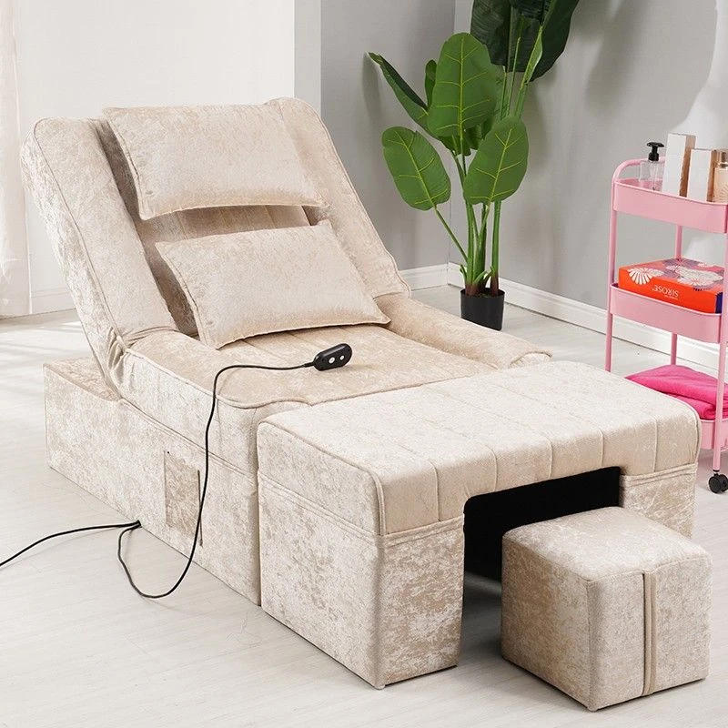 足疗足浴电动按摩沙发躺椅洗脚修脚采耳沐足洗浴休闲床美甲美睫椅