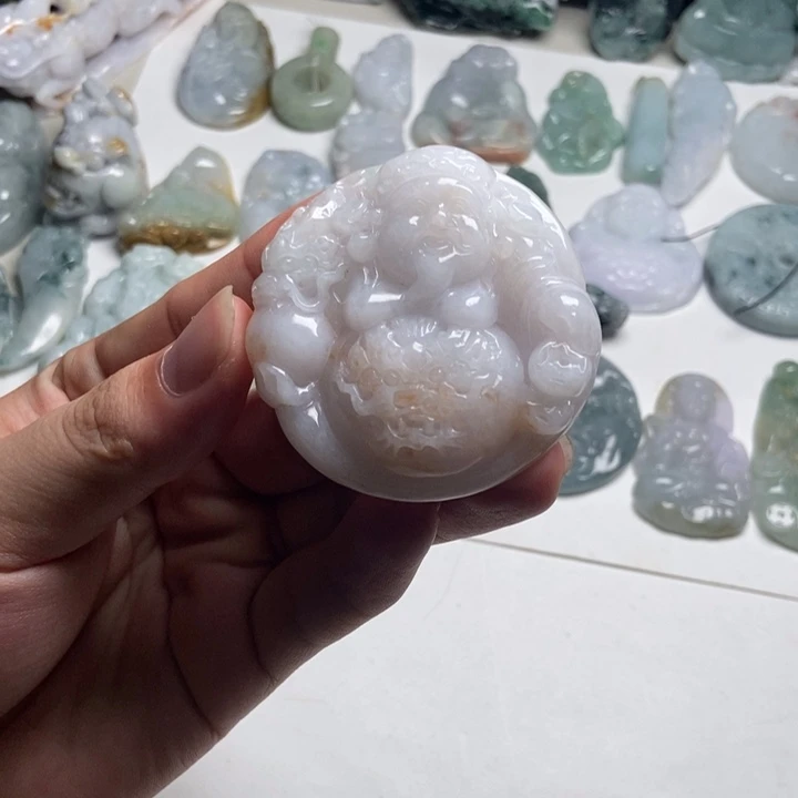 颈饰未镶嵌翡翠财爷33