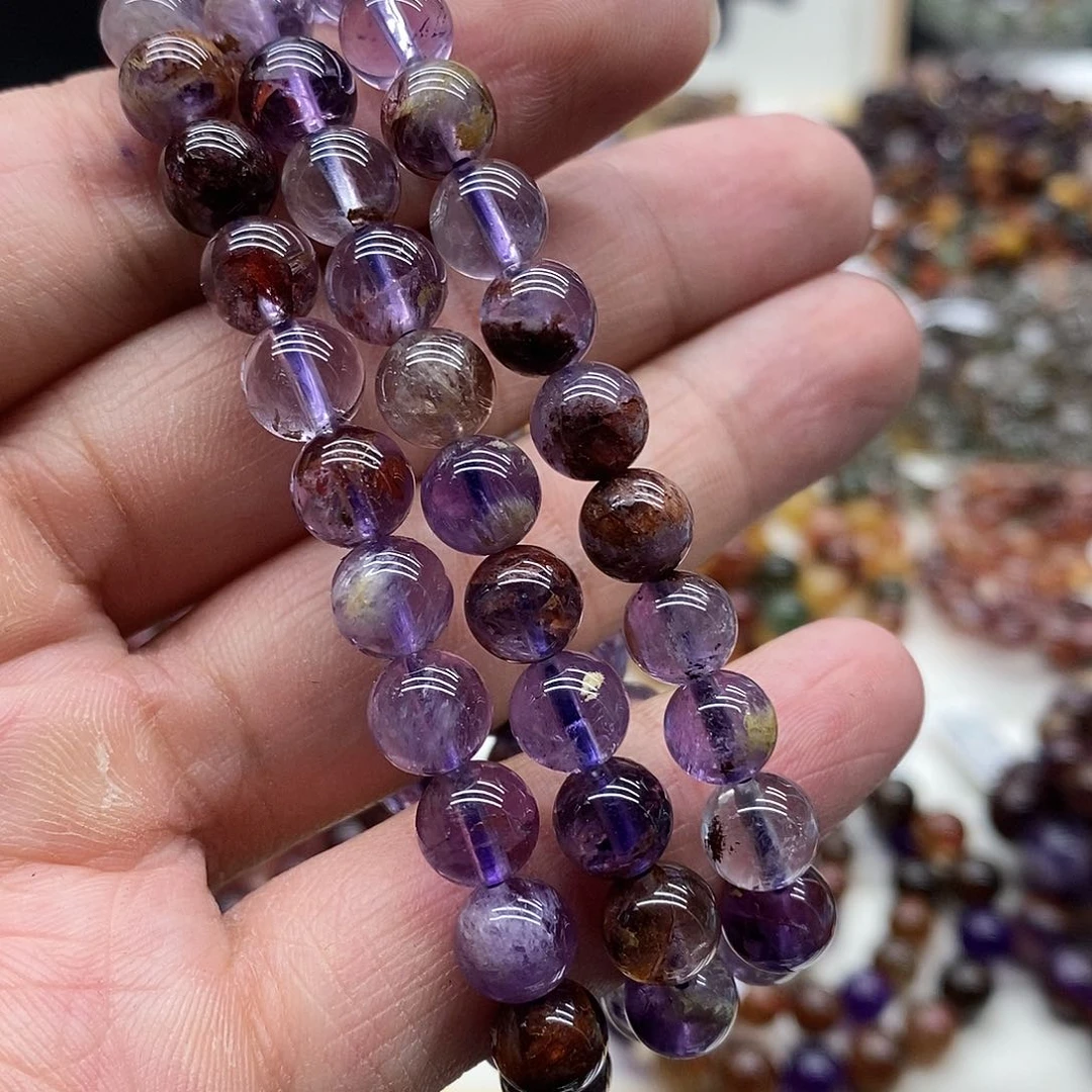 水晶手链未镶嵌多样性发货发一条