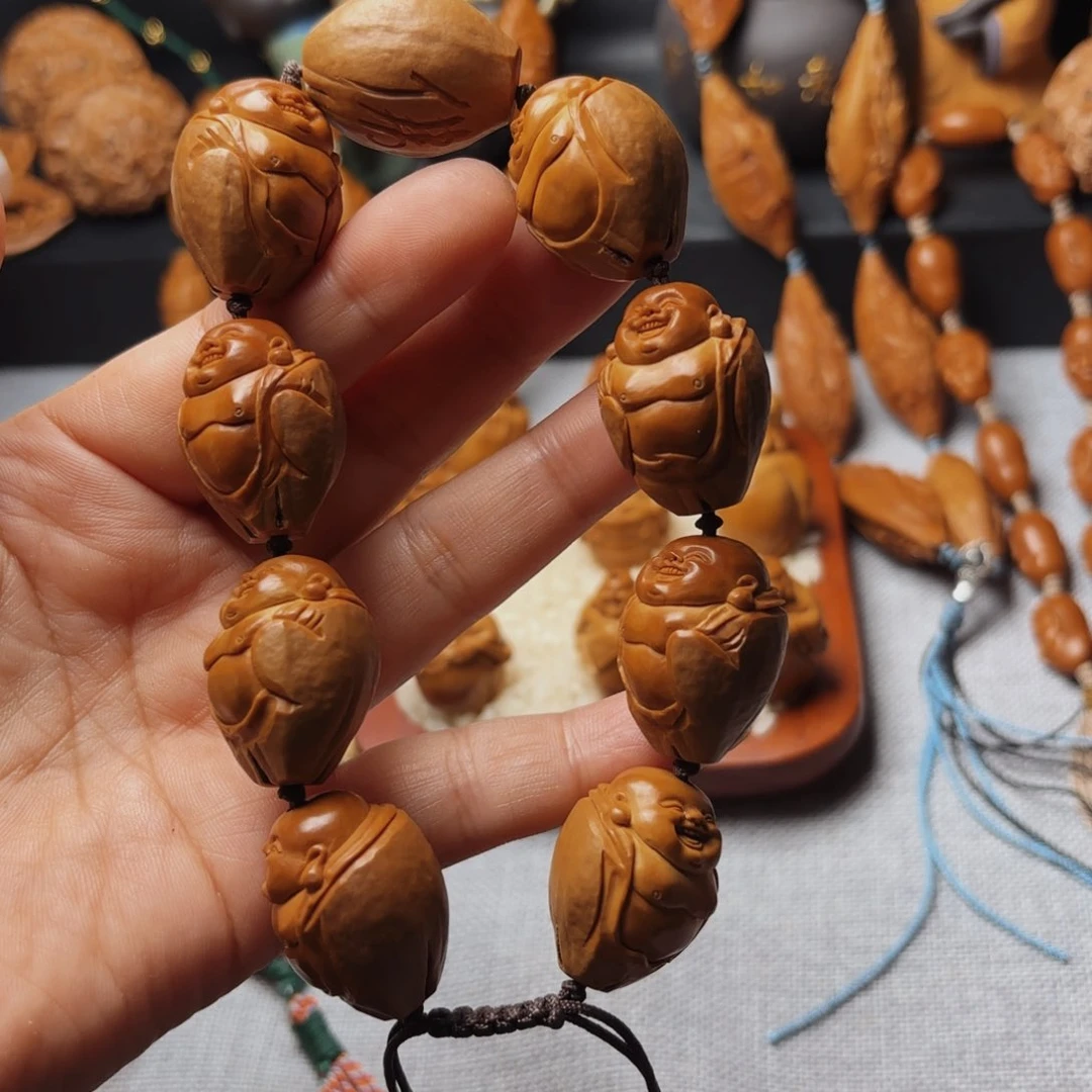 橄榄核手串/手链包衣弥勒