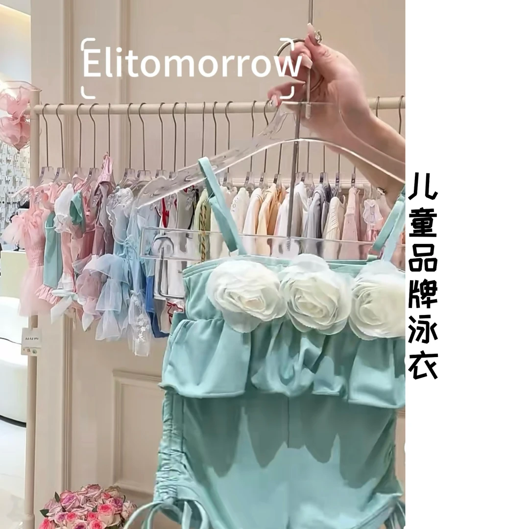 25年儿童泳帽套装洋气防晒速干男女童显瘦时尚百搭夏季气质泳衣