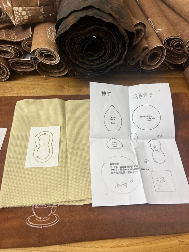 柿子花生布 布艺花生 诺诺手作 布艺手工 手工diy中国风
