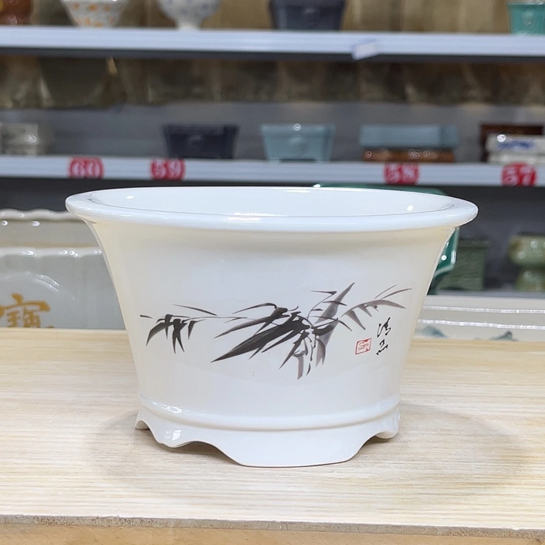 陶瓷绿植多肉微瑕花盆口径15*9