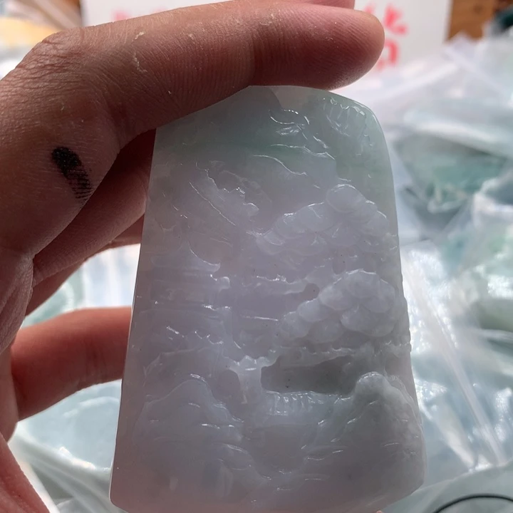 翡翠未镶嵌颈饰保真天然a货翡翠