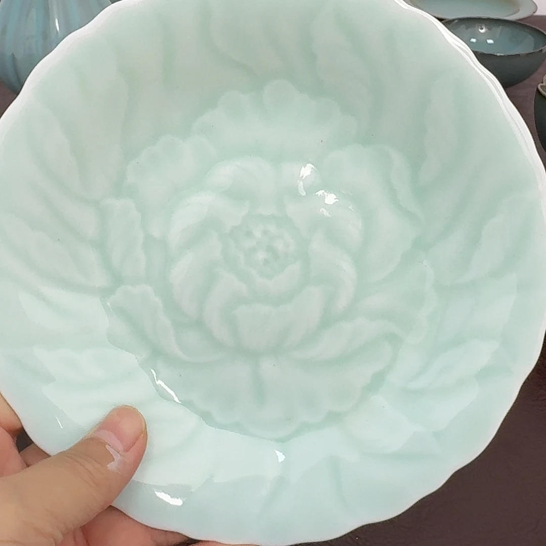 6寸牡丹盘收到4片