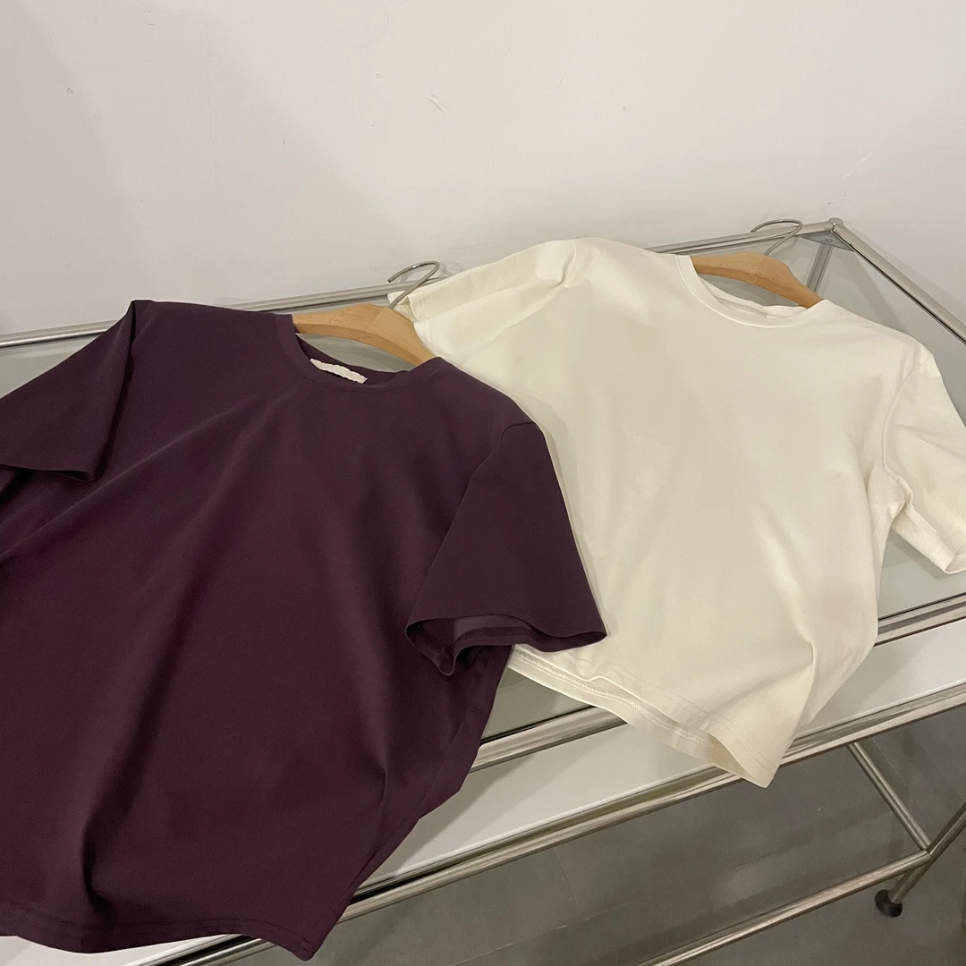 简约百搭纯色短袖T