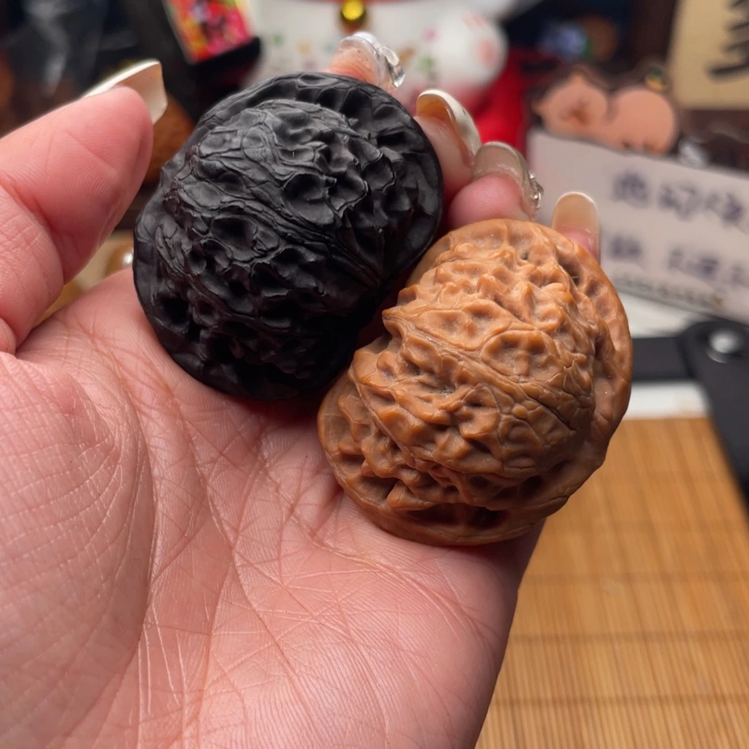 吊坠文玩核桃双色宫灯