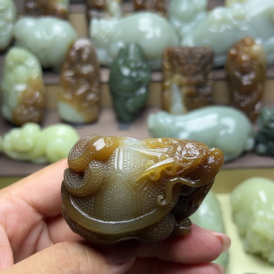 心***N和田玉未镶嵌挂件