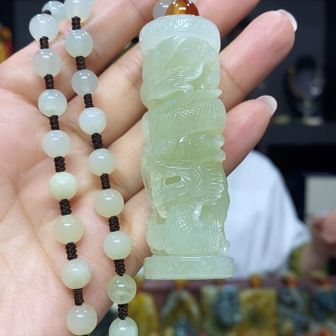 未镶嵌岫玉挂件吊坠项链吊坠