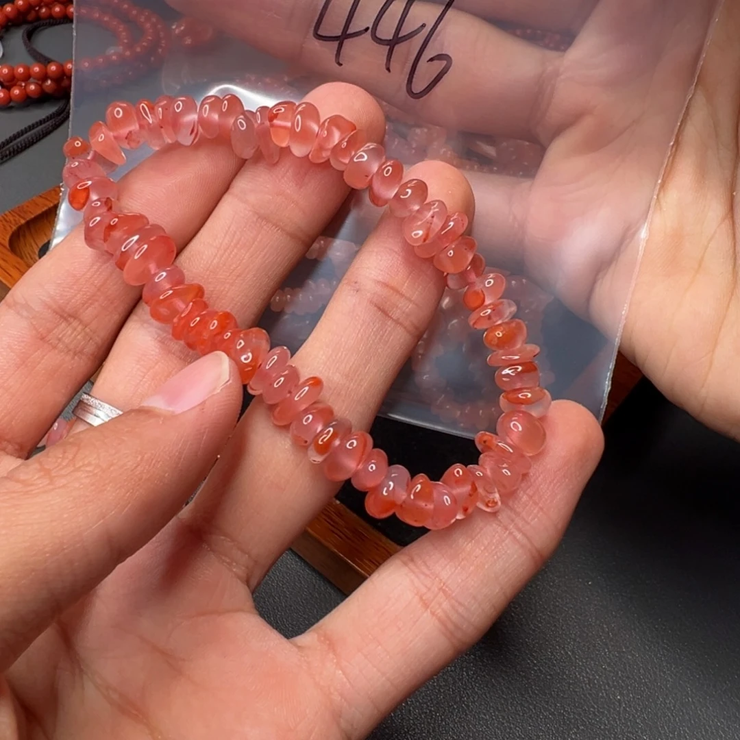 南红玛瑙未镶嵌446号南红随型单圈