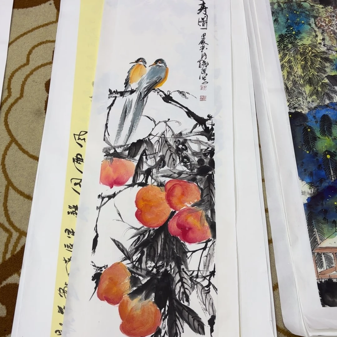 国画墨**萧赵建龙四尺对开李欣主播