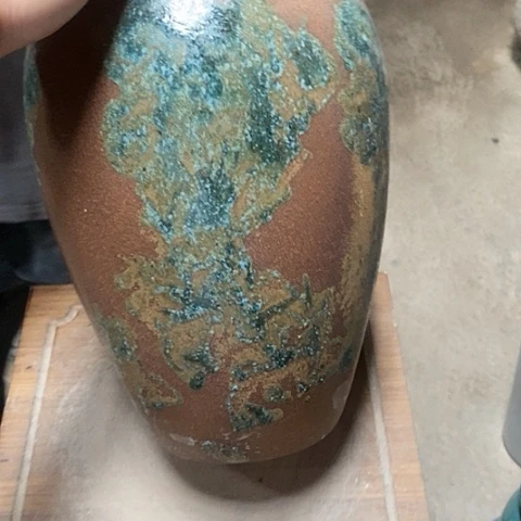 紫砂花盆口20高度31油画