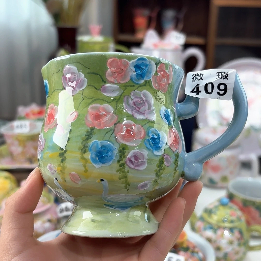 景德镇手绘高温釉下彩陶瓷茶具