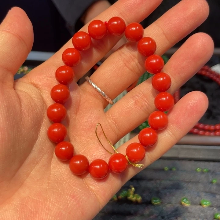 南红玛瑙未镶嵌手链