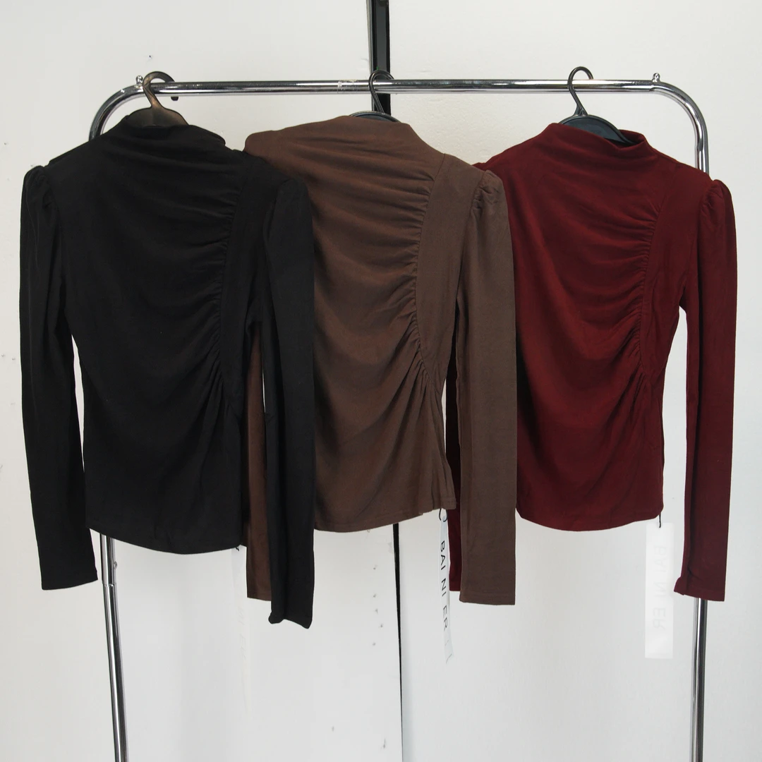 【青苍】圆领设计感显瘦针织衫女