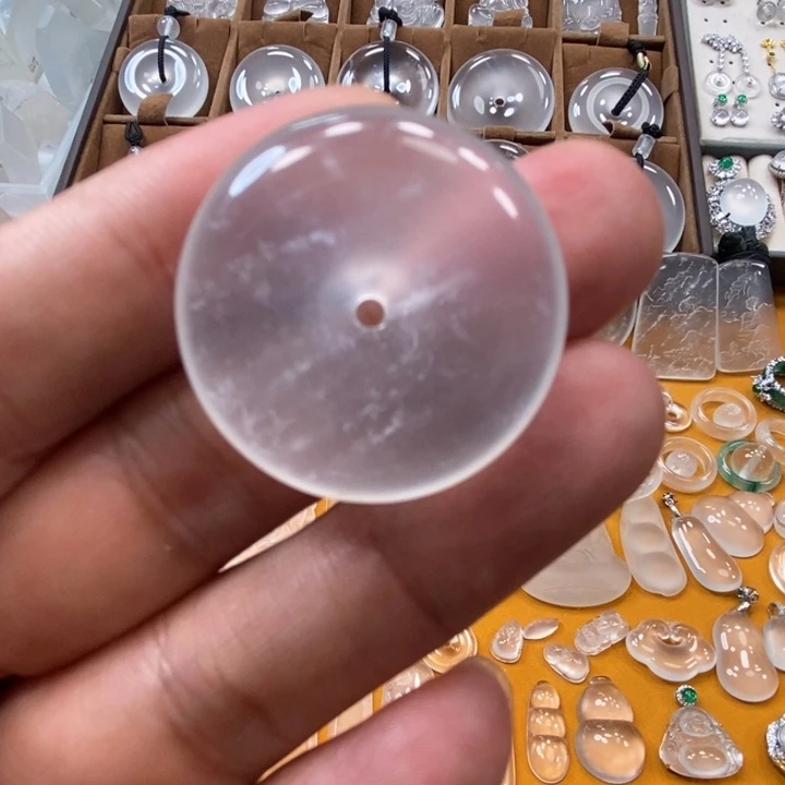 石英质玉平安扣未镶嵌