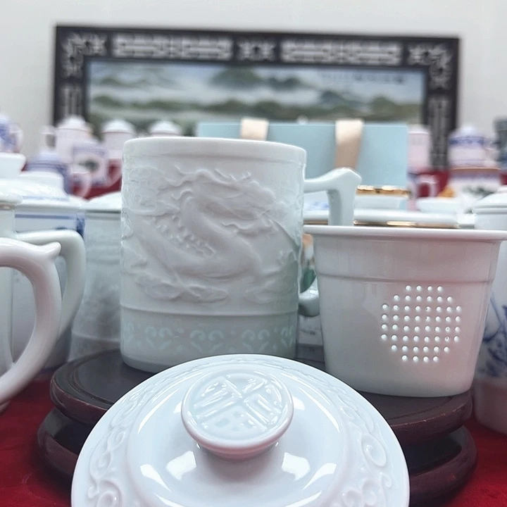 杯子景德镇陶瓷办公杯