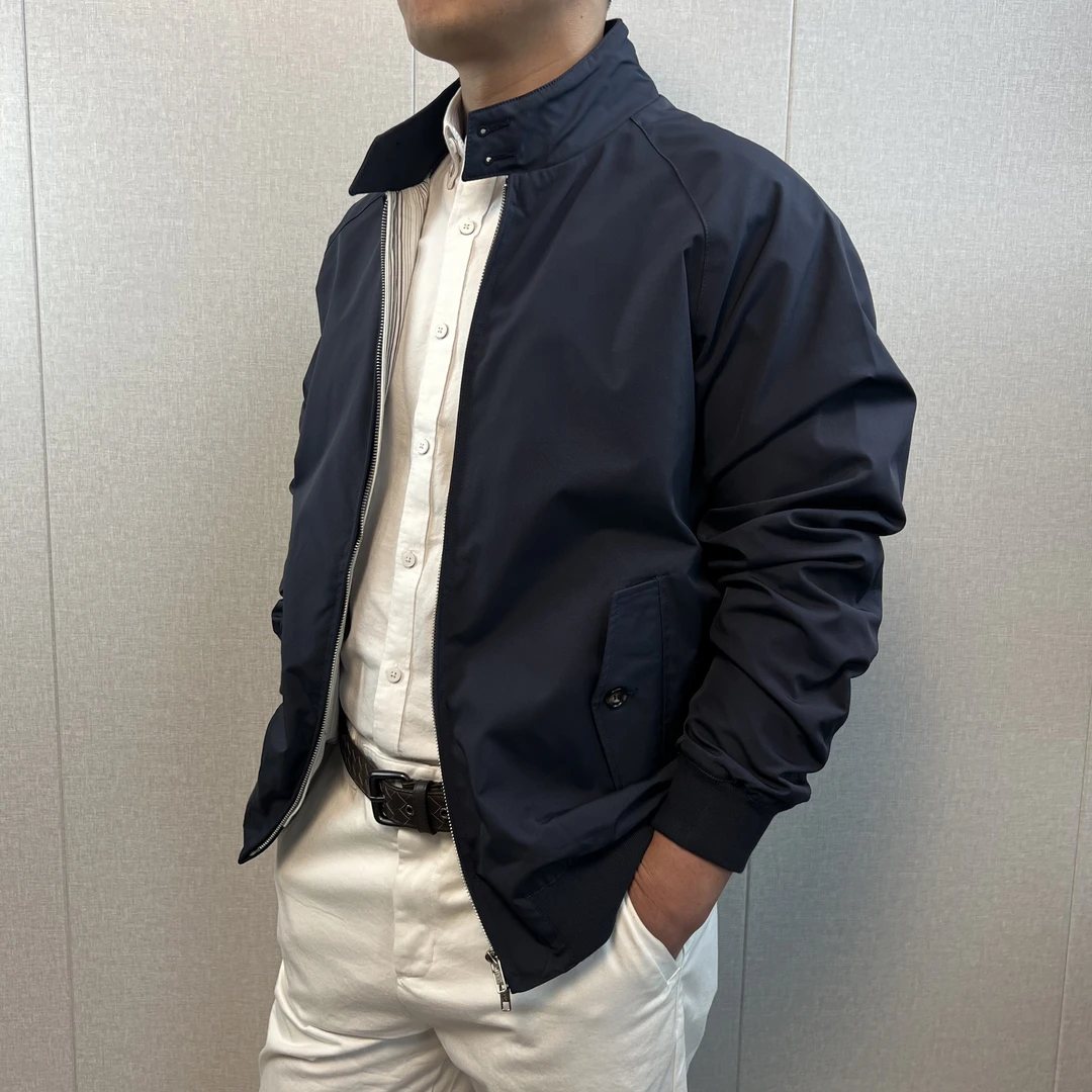 经典哈灵顿G9夹克男商务休闲通勤基础款春秋外套卡其立领绅士防风