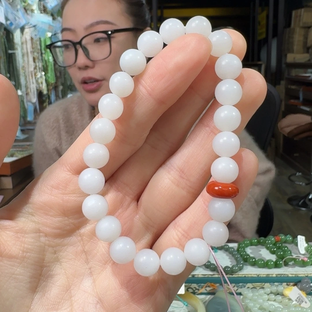 和田玉未镶嵌手链