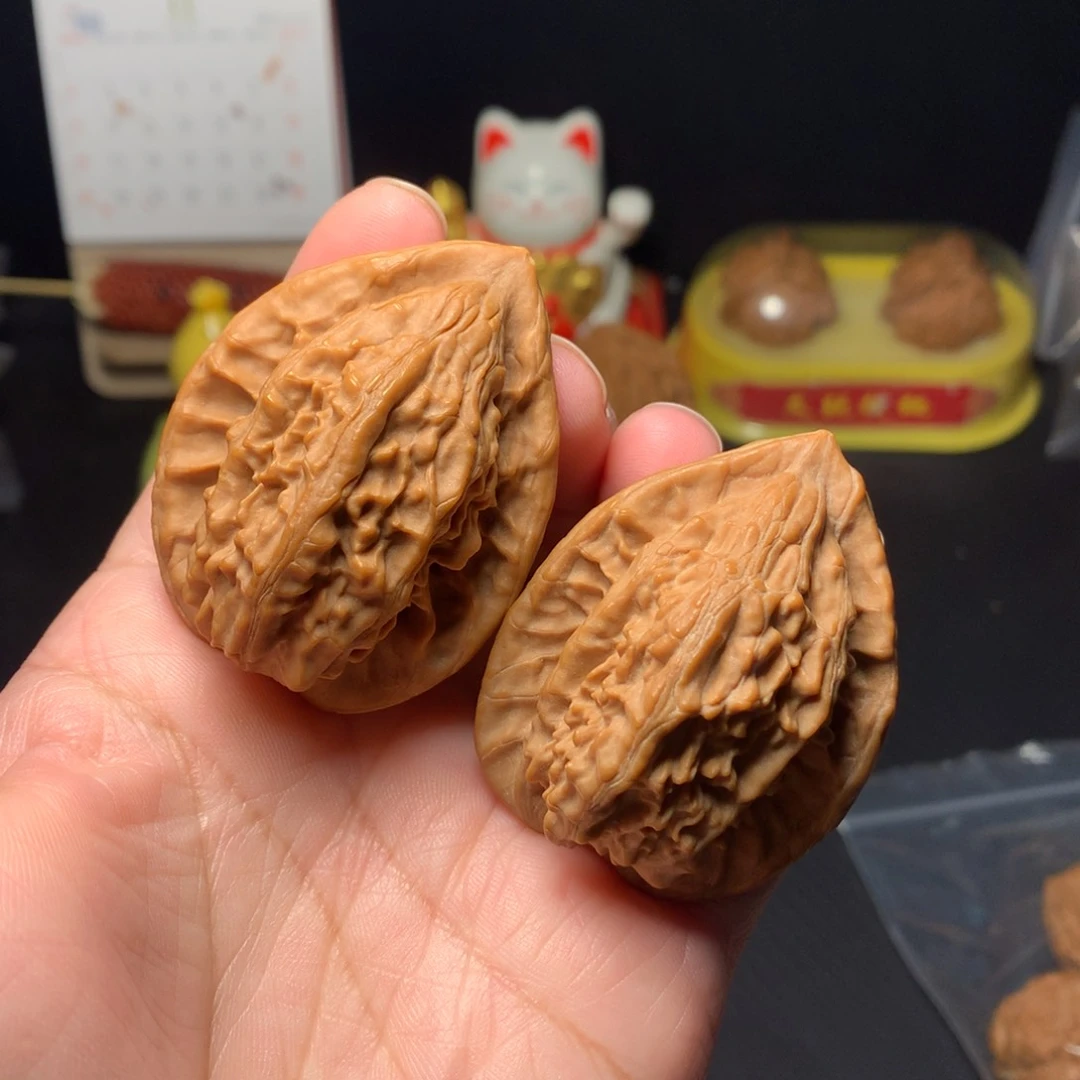 吊坠文玩核桃大红袍41