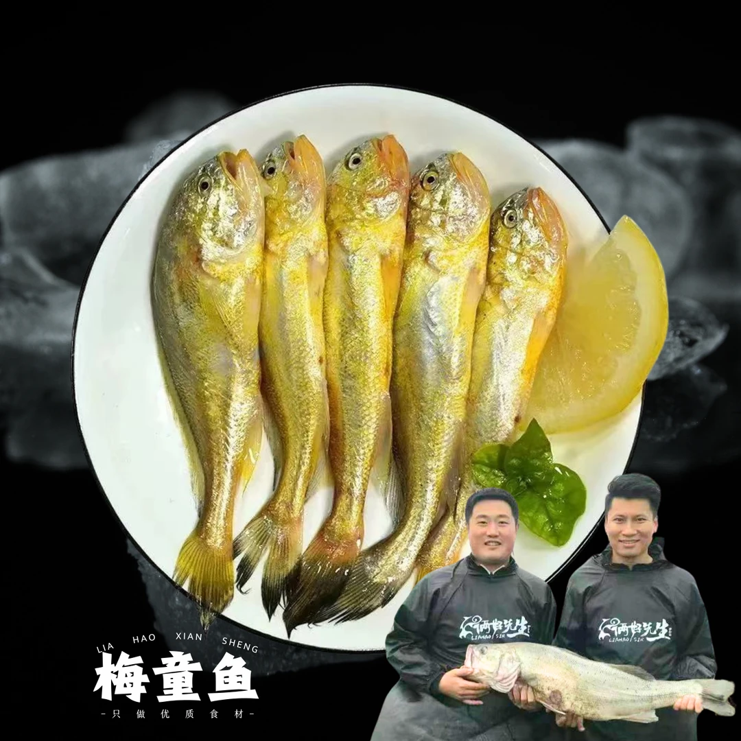 俩好先生海鲜野生梅童鱼大头宝鲜活冷冻深海捕捞400g/包共发4包