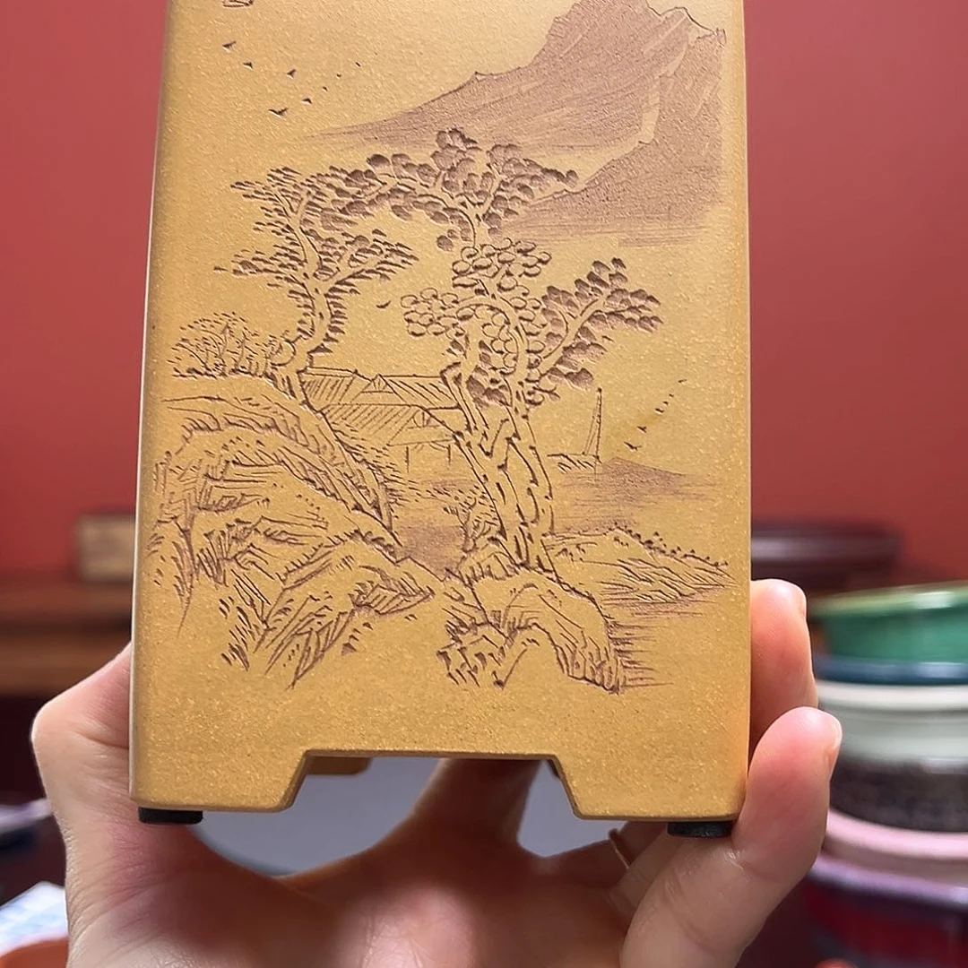 紫砂花盆菲*全手工花盆