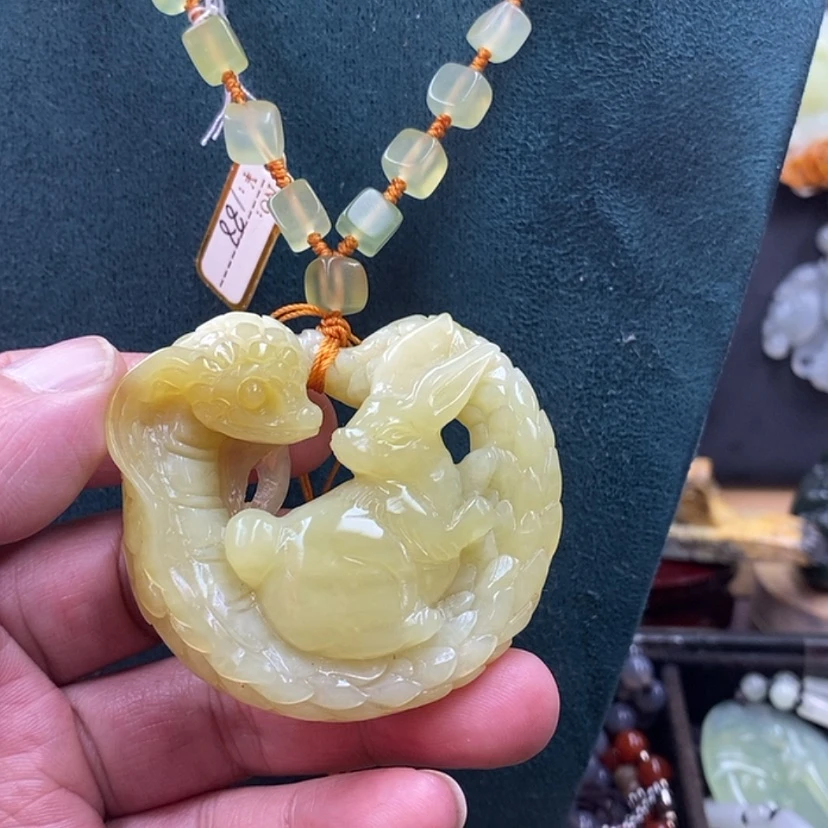 【闪购商品】蛇纹石玉吊坠未镶嵌快**福