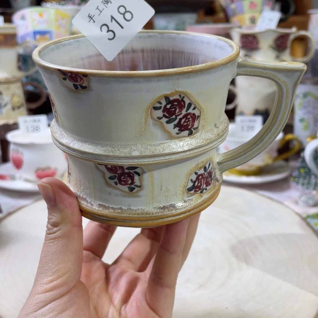 景德镇手工松针釉杯