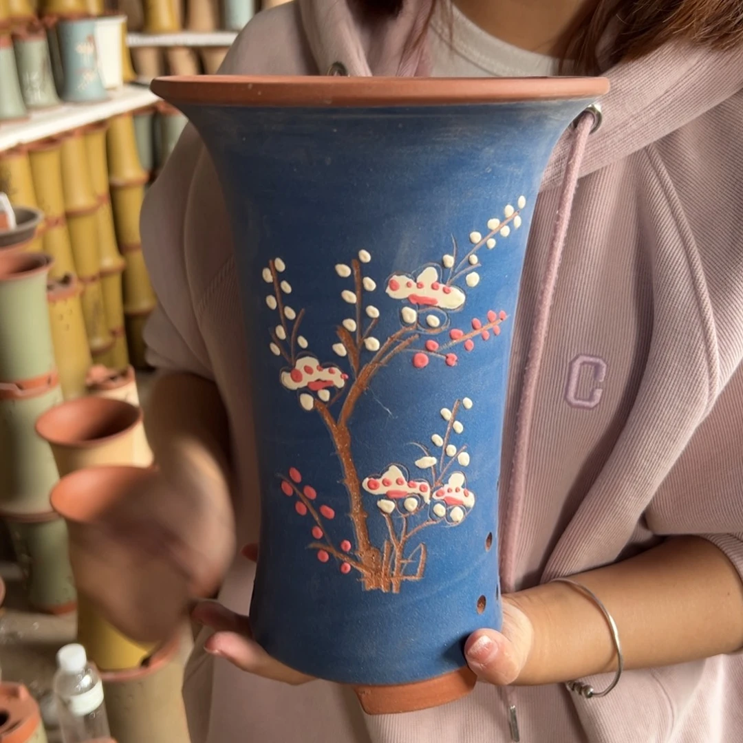 宜兴川阁紫砂花盆单个