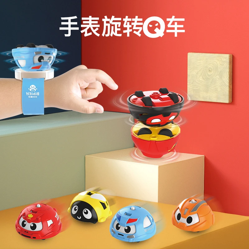 儿童新款魔幻对战可变形旋转特技炫斗陀螺战车玩具