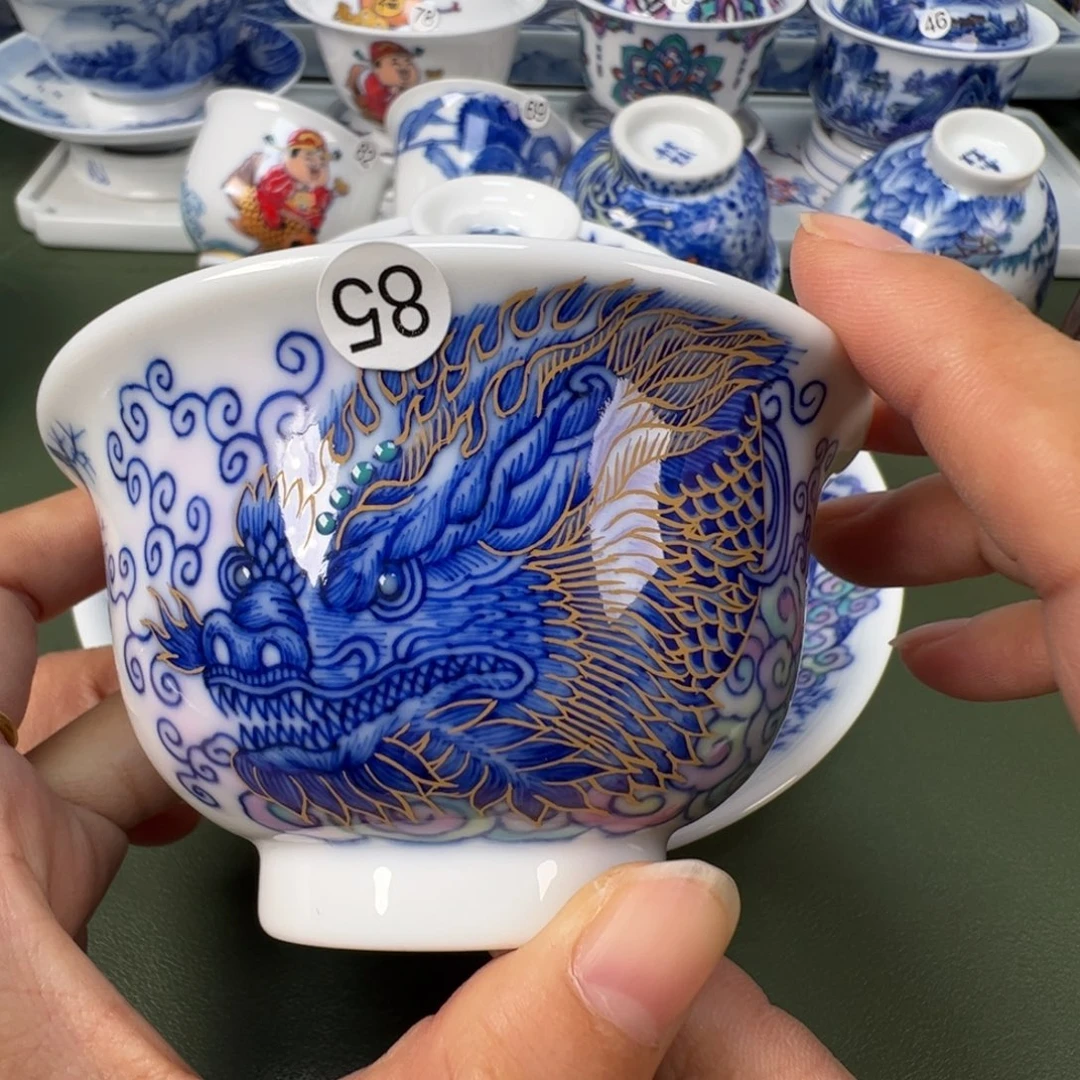 陶瓷景德镇纯手工纯手绘茶具木木85