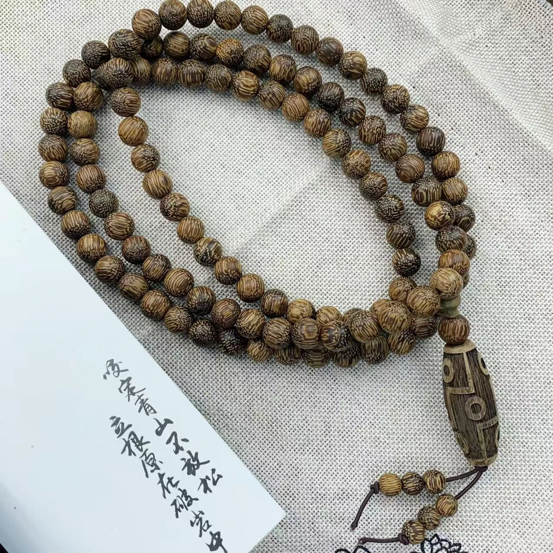 增香沉香木8MM沉木百搭木天珠脖挂车挂手串 MTX-0206