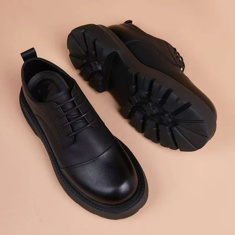 夏季新款时尚低帮厚底轻便乐福男皮鞋（非图片款直播间下单）