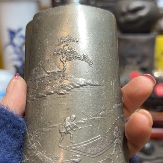 锡中古工艺品摆件