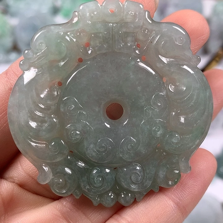 颈饰未镶嵌翡翠龙凤呈祥福利