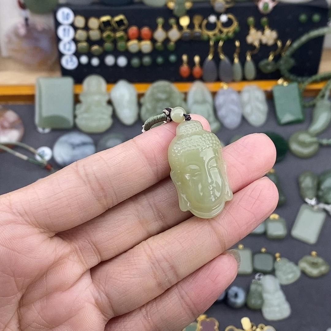 和田玉未镶嵌吊坠(不含链)