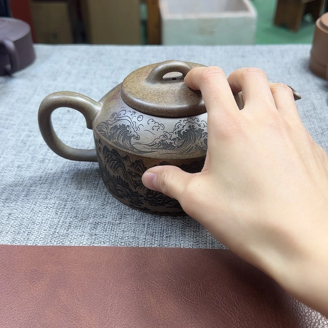 紫砂茶壶民间手艺人全手工制作