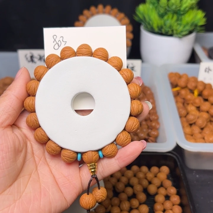 桃核把件满天星12精美手串