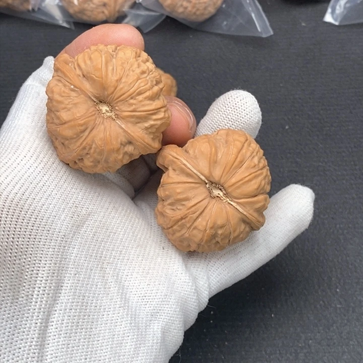 文玩核桃把件风*痕南瓜墩