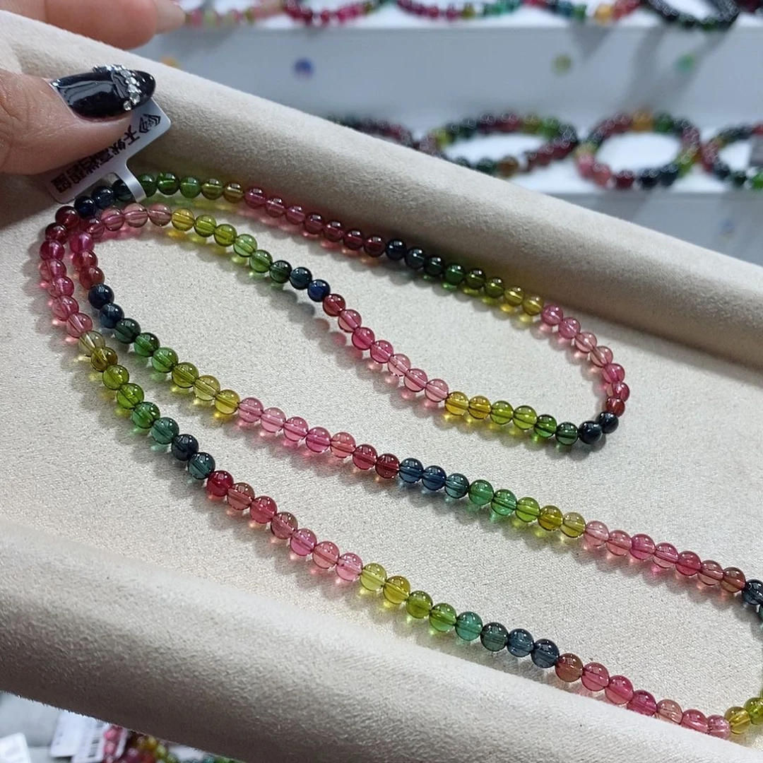 碧玺手链未镶嵌多样性发一条