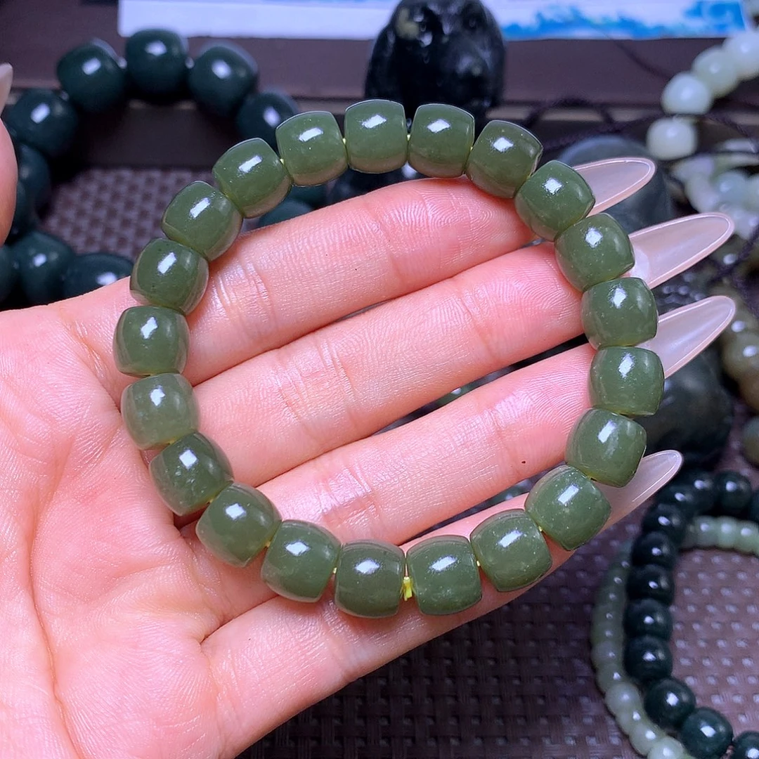 路***人未镶嵌手串和田玉卡10