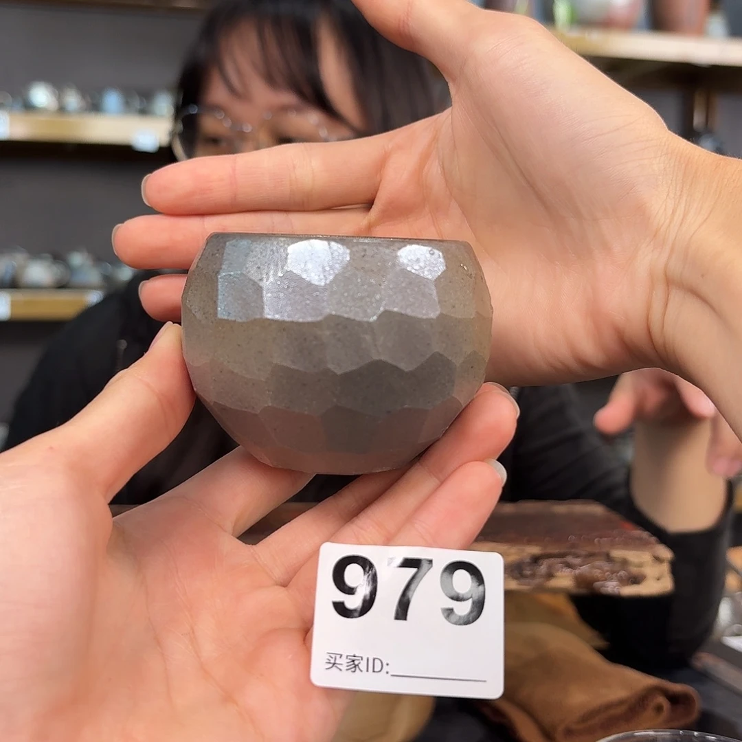 坭兴陶柴烧全手工原矿泥料杯100cc