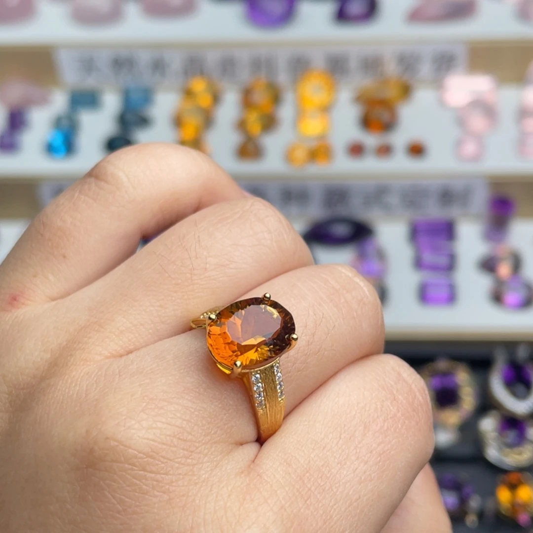 水晶银S925镶嵌珠宝半成品天然保真